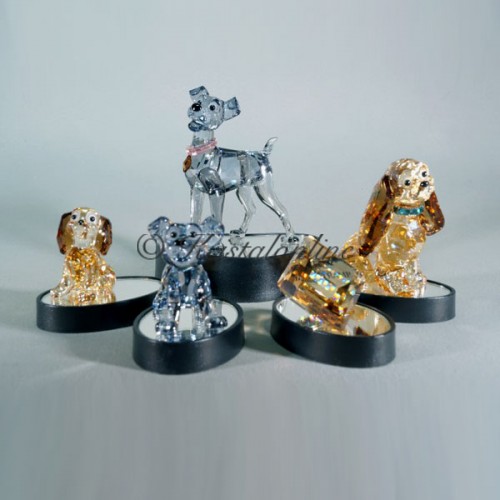 Swarovski Kristal | Disney | Lady en de Vagebond - Complete Set | 1089113 1090823 1091119 1089222 1096771 1096847